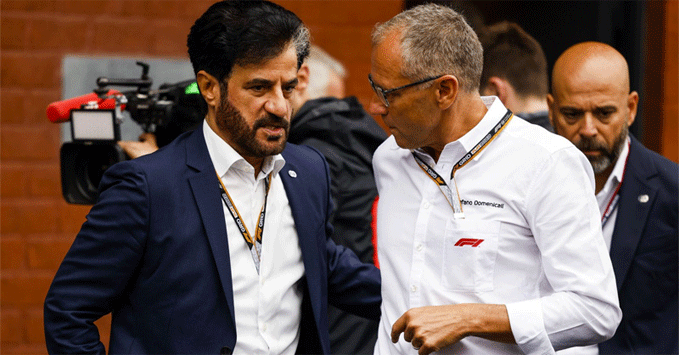 Mohammed Ben Sulayem and Stefano Domenicali