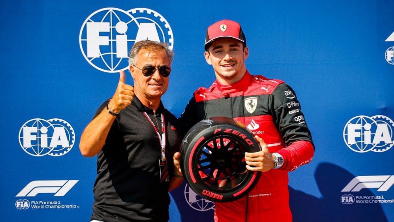 Jean Alesi and Charles Leclerc