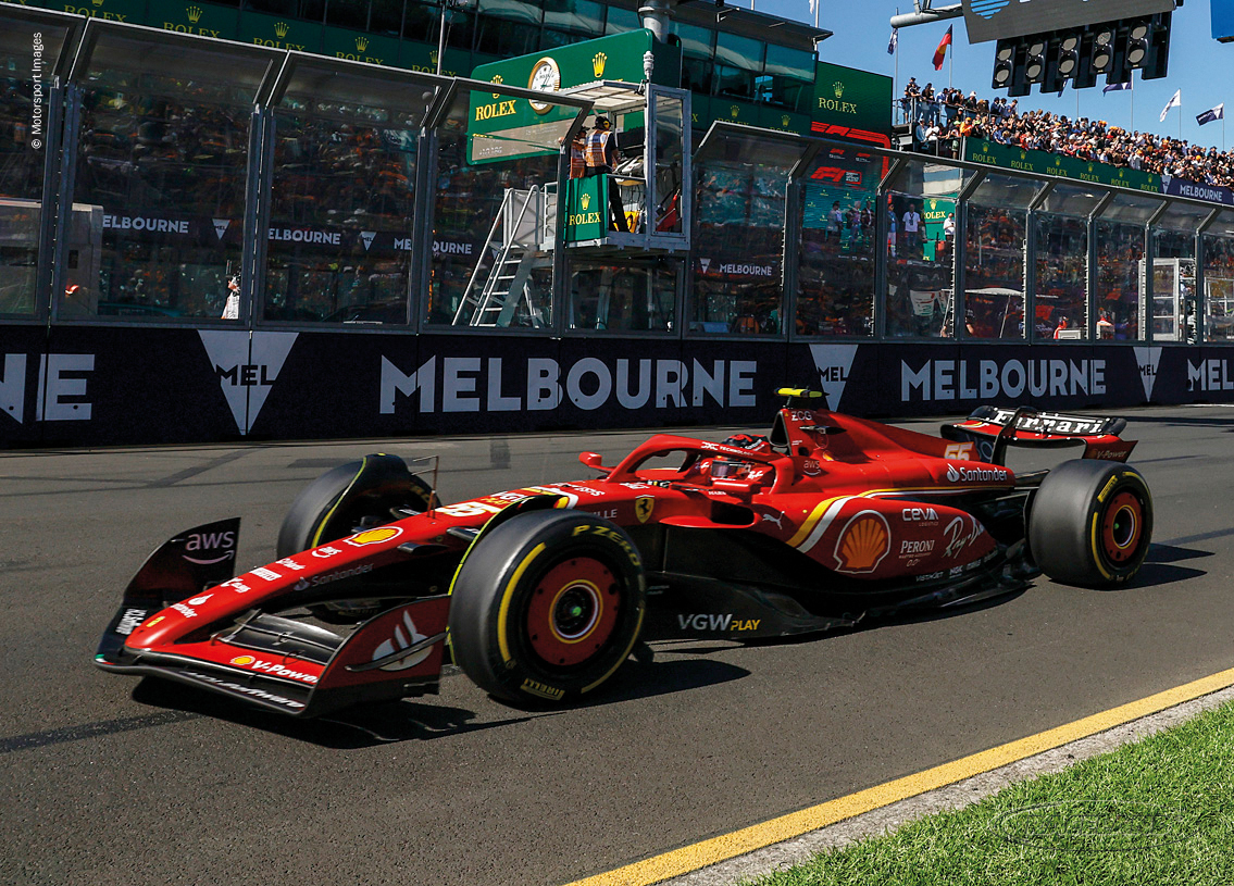 Ferrari SF-24 Scuderia Ferrari F1 winner Australian GP Melbourne 2024 - ScuderiaFans.com