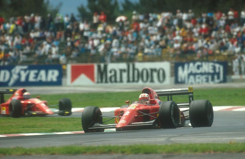 Mansell makes Ferrari history in Mexico