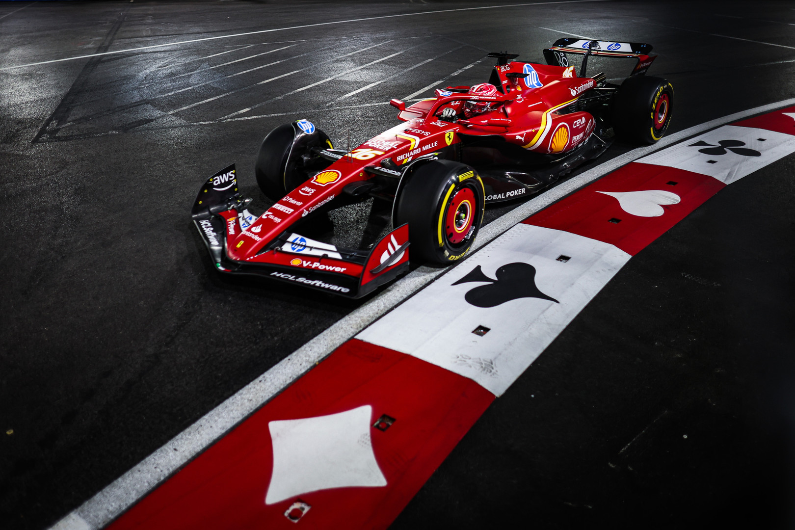 Charles Leclerc in Las Vegas GP