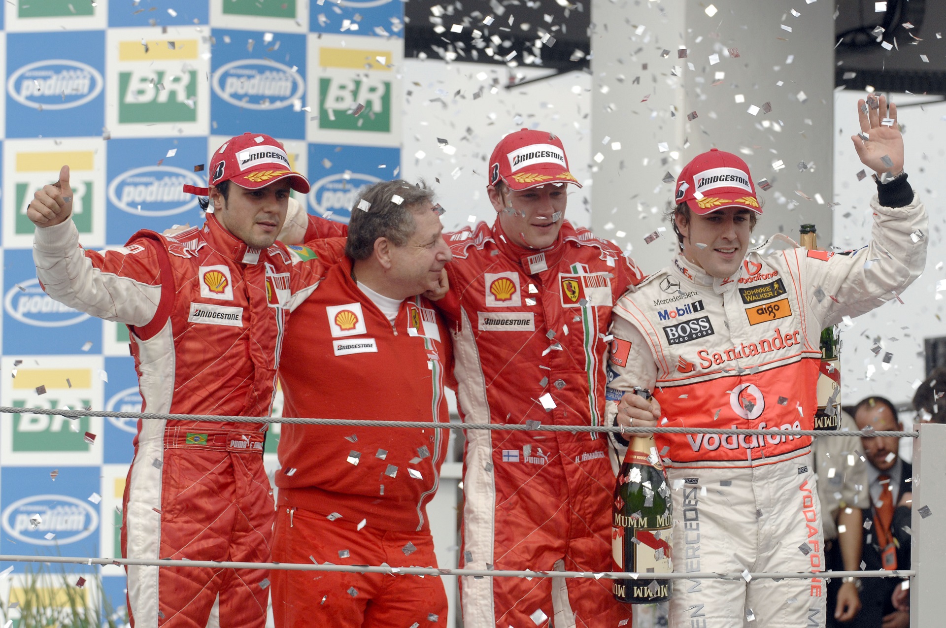Brazil 2007. – Raikkonen wins the title against all odds