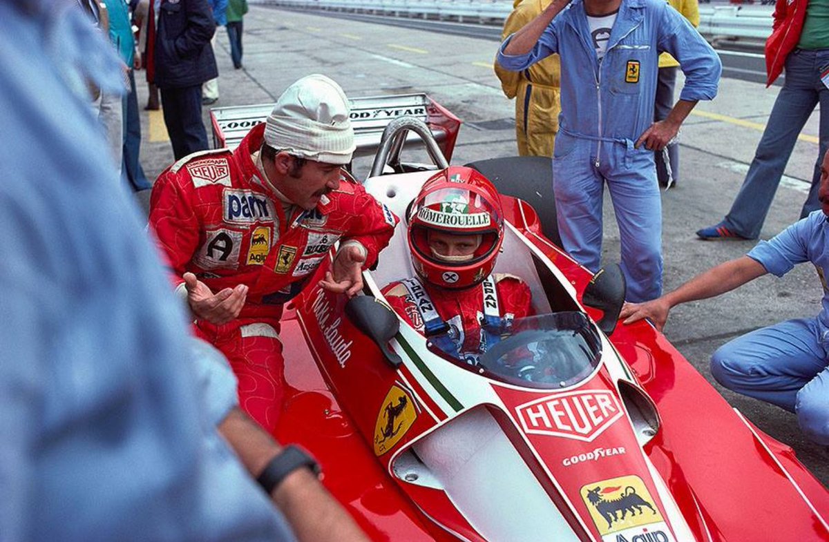 F1_Historical on Twitter: "Clay Regazzoni (Ferrari 312T2) - Niki Lauda ( Ferrari) - Nürburgring - 1976. #F1… "