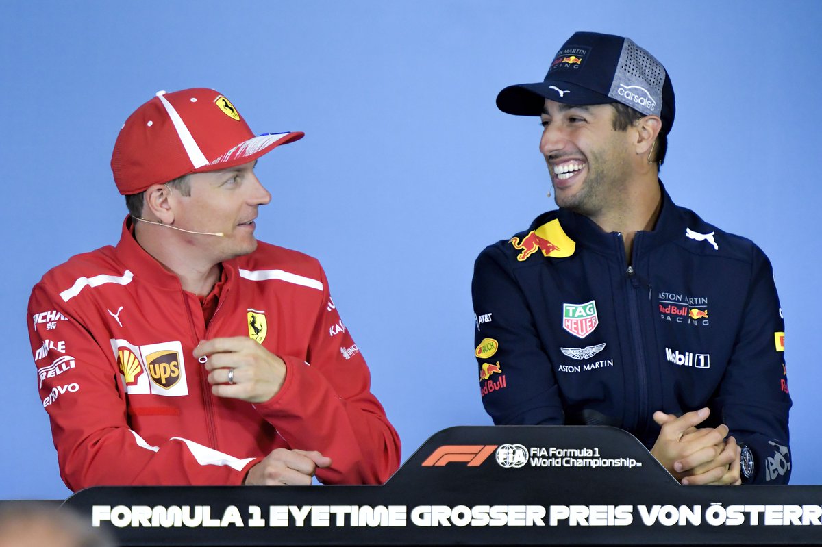 Kimi Räikkönen op Twitter: "Daniel Ricciardo: "I felt a hit getting into  Turn 1. I remember sliding and the next min I was into the back of Kimi. It  was just a