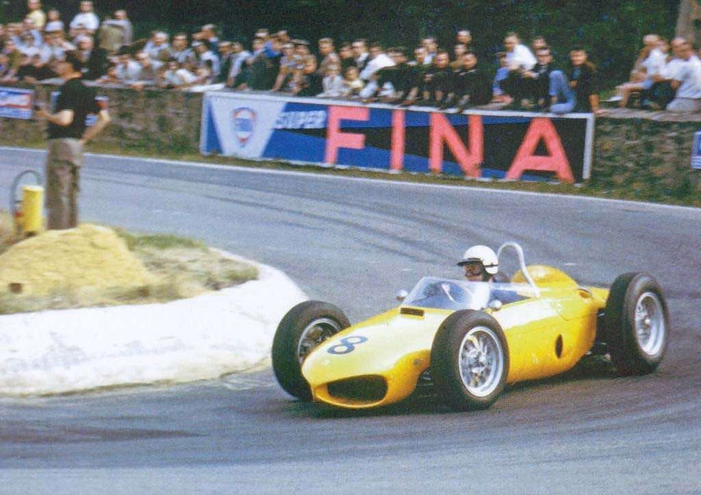 1961 Belgian GP, Olivier Gendebien, the last time a yellow Ferrari raced in a Grand Prix.: formula1