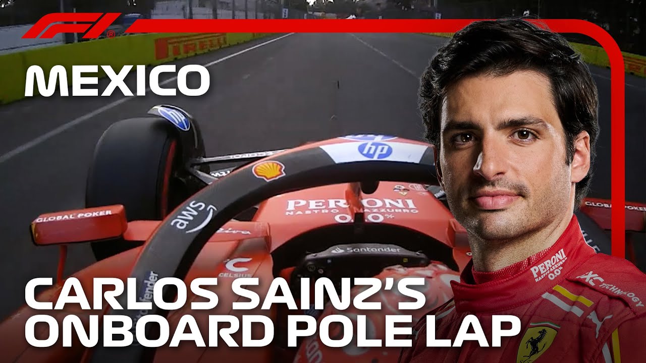 Carlos Sainz onboard pole lap in Mexico