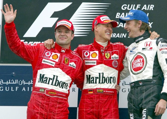 Michael Schumacher, Rubens Barrichello (2004 Bahrain Grand Prix)