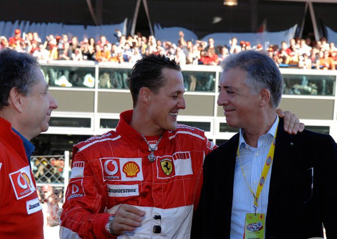Piero Ferrari, Michael Schumacher