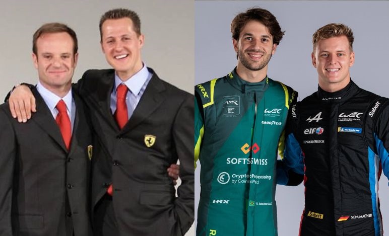 Schumacher and Barrichello, a return to the past: their sons will be teammates in WEC