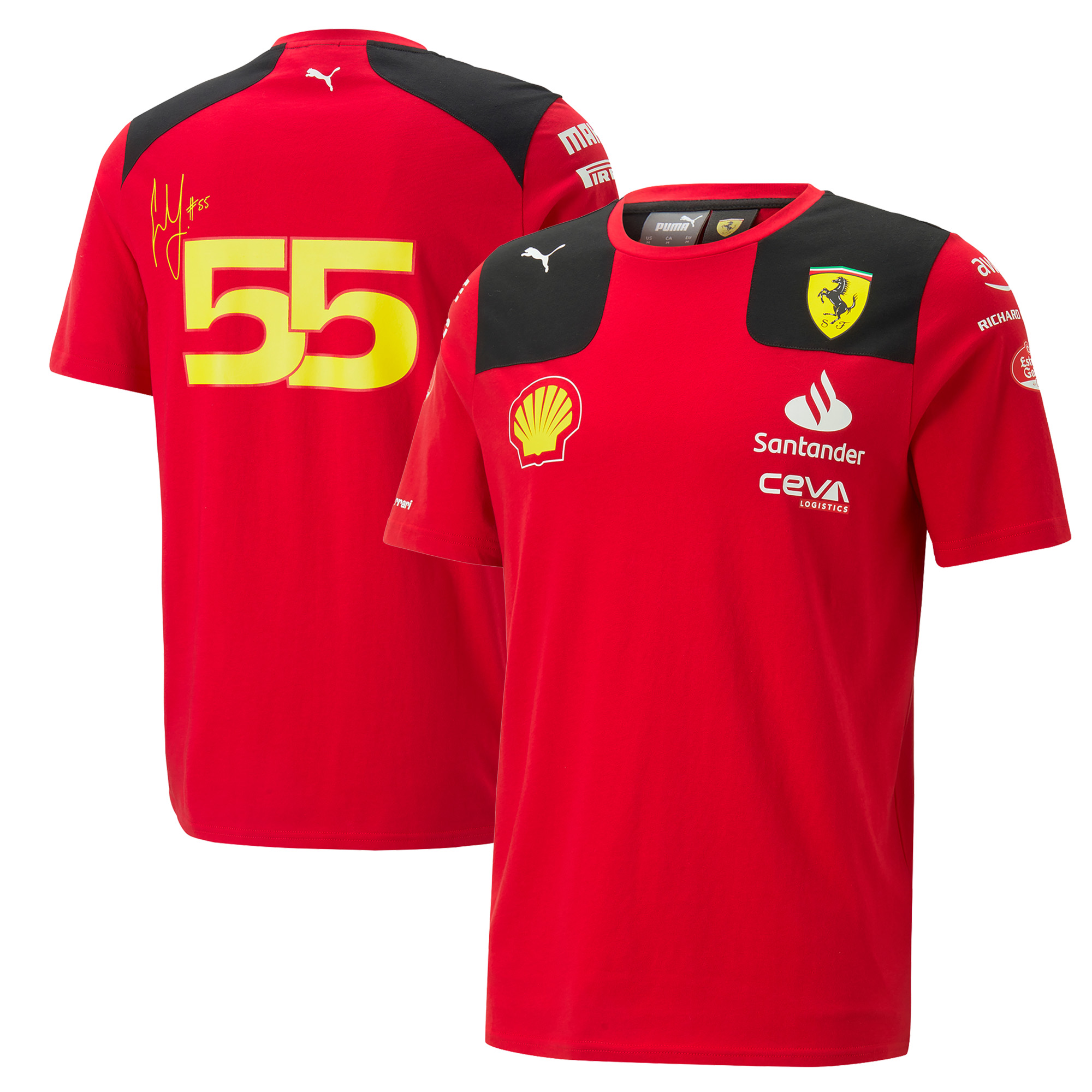 Scuderia Ferrari 2023 Team Carlos Sainz T-Shirt