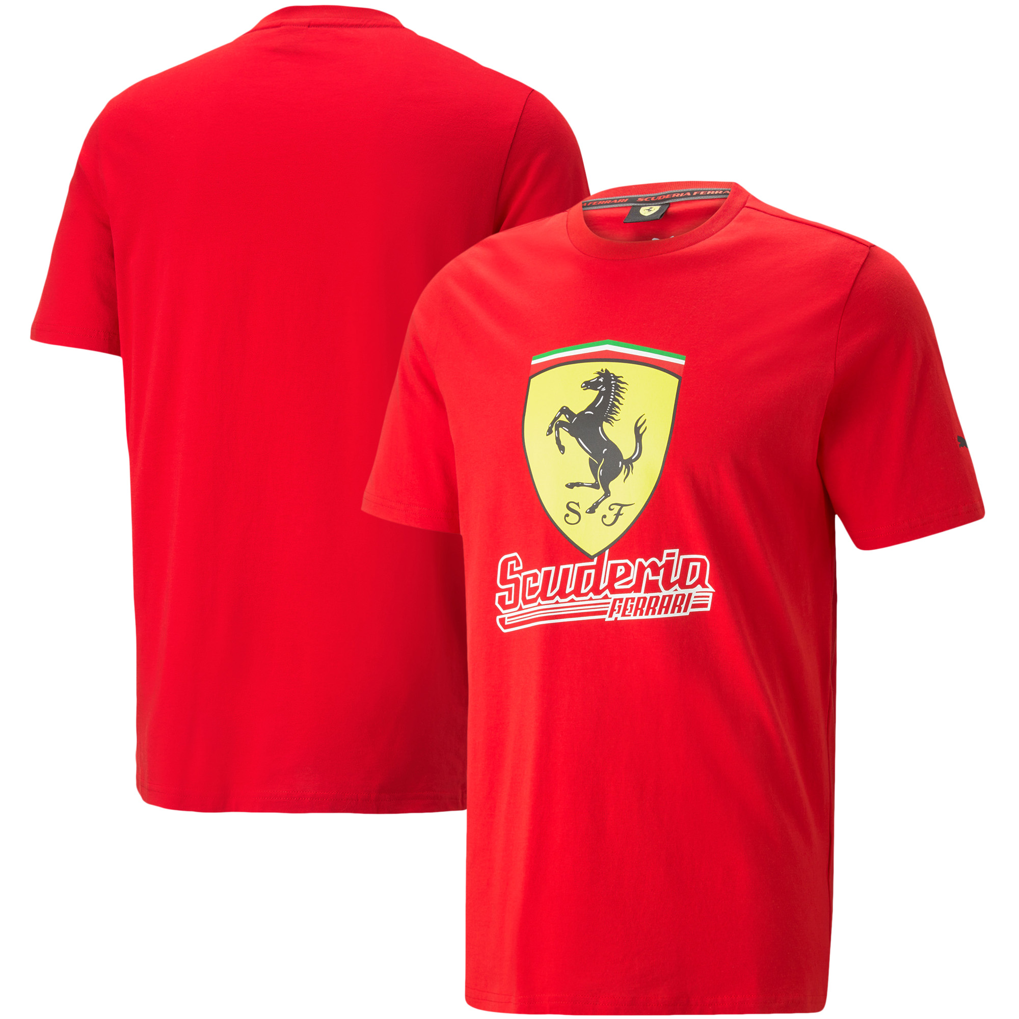 Scuderia Ferrari Race Big Shield T-Shirt Heritage by Puma - Red