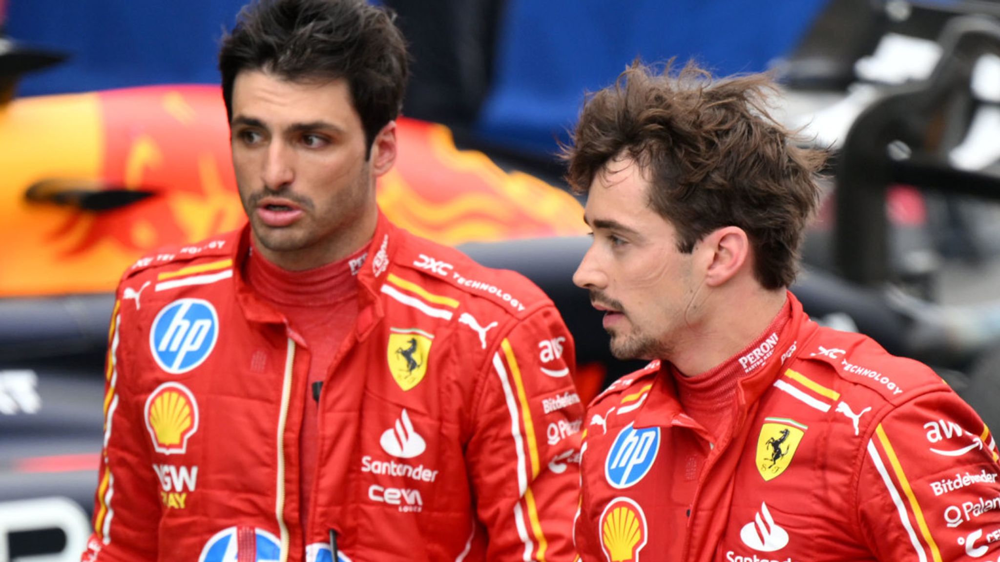 Carlos Sainz and Charles Leclerc
