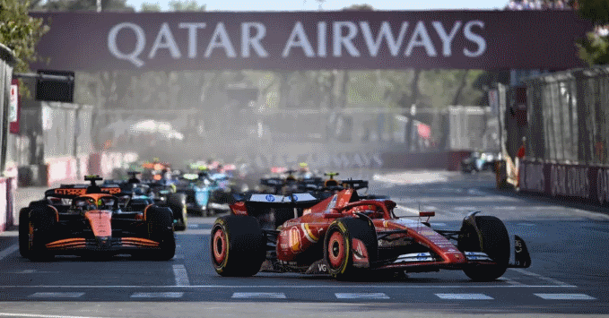 2024 F1 race start, McLaren, Oscar Piastri