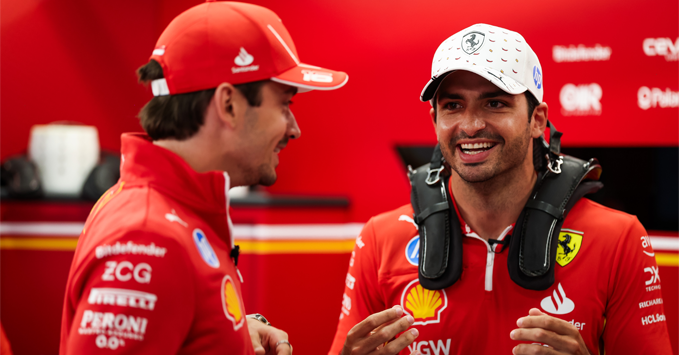 Charles Leclerc Carlos Sainz 2024