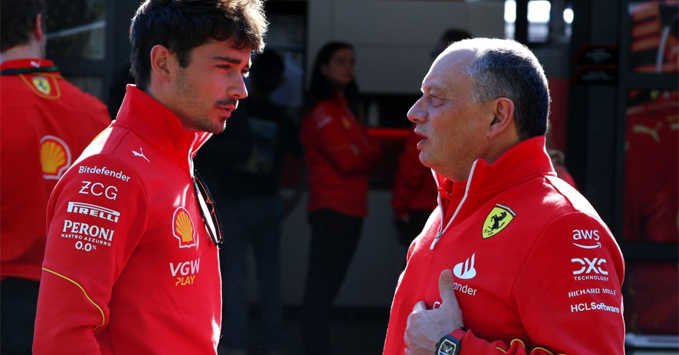 Charles Leclerc, Fred Vasseur, Ferrari 2024