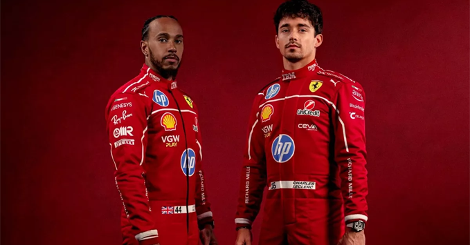 Lewis Hamilton and Charles Leclerc, Ferrari F1 2025
