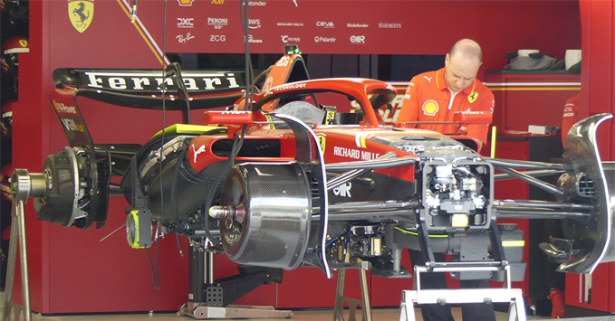 Ferrari SF-24 garage mechanics