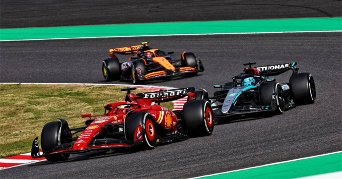 Ferrari SF-24, McLaren MCL38, Mercedes W15