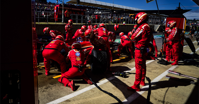 Ferrari SF-24 pit stop