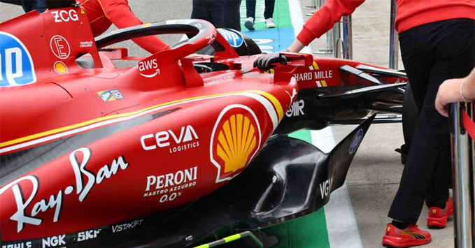 Ferrari SF-24 sidepods side view