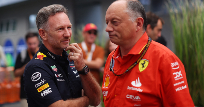 Christian Horner, Fred Vasseur, 2025 F1
