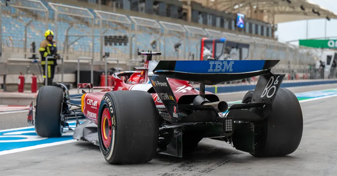 Ferrari SF-25, rear view, power unit