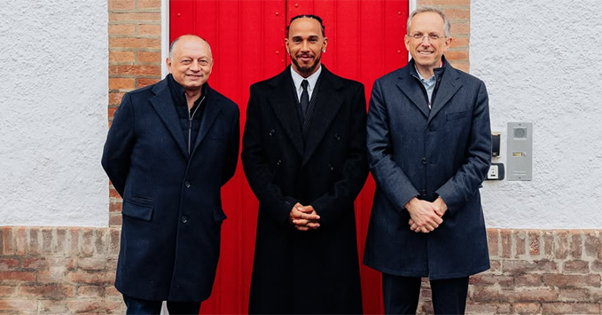 Fred Vasseur, Lewis Hamilton, Benedetto Vigna